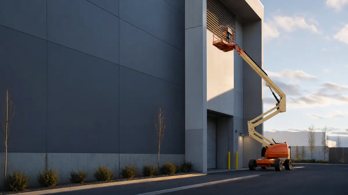 Articulating Boom Lifts jobsite access in Omaha